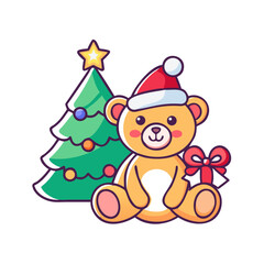 christmas teddy bear