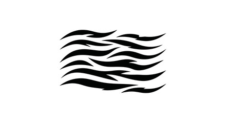 Dynamic Black and White Abstract Animal Stripe Pattern for Modern Design and Textures