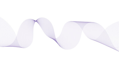 Abstract purple line with white background
