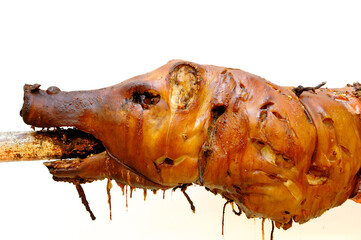 Porchetta d iAriccia  is typical food of Rome area and is a succulent, boneless Italian pork roast.