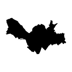 Lille France city map silhouette vector illustration