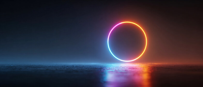 Glowing Futuristic Light Sphere Abstract - Powered by Adobe