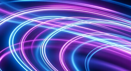 Abstract light trails neon glow motion background futuristic design wallpaper vibrant colors graphic art