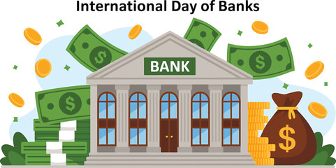 International Day of Banks with Money and Financial Growth
