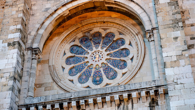 Rose window of lisbon cathedral