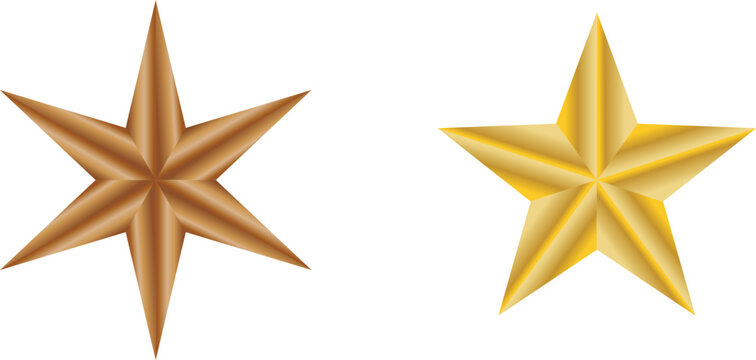 Abstract geometric star design with vibrant colors