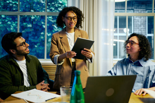 Join us for a productive collaborative business meeting featuring a diverse group of professionals