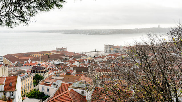 Praca do Comercio and Tagus River view from Lisbon