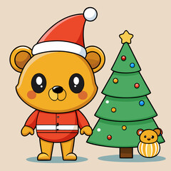 christmas card with santa claus