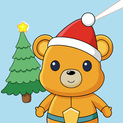 santa claus with reindeer