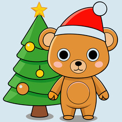 christmas teddy bear