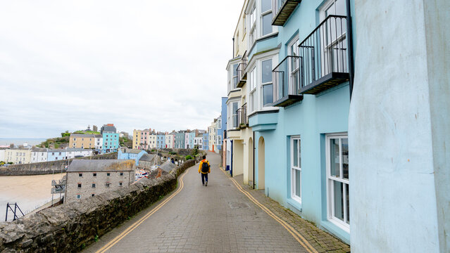 Tenby's colorful coastal charm along Pembrokeshire coast