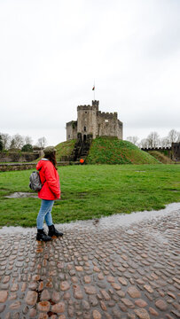 Norman fortress within Cardiff Castle in Wales