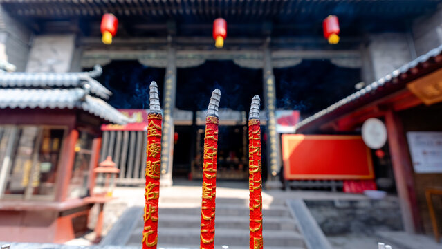 Incense Sticks at Cheng Huang Temple in Pingyao