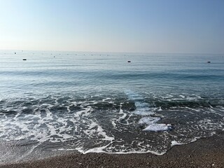 A stunning beach in Side, Turkey