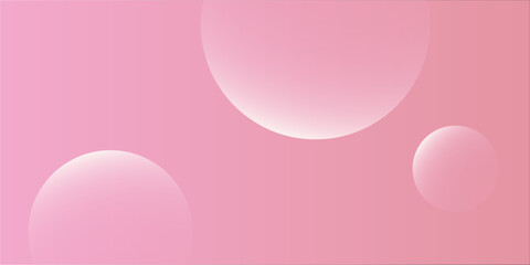 Soft pink background with a smooth texture. The background features overlapping translucent circles, enhancing the pink color. Minimal abstract circles vector gradient background