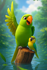 green winged macaw