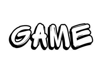 Game graffiti word vector font
Vector font word on a white background
