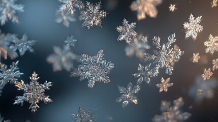 snowflake decorations on frosted glass,