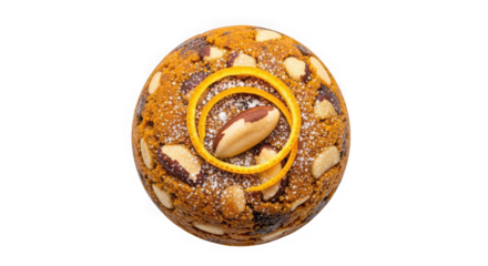 Intricate mosaic egg with golden spiral detail