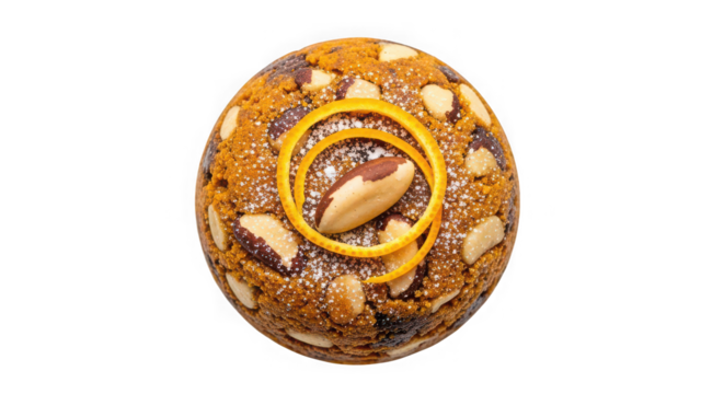 Intricate mosaic egg with golden spiral detail