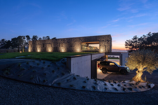 Modern minimalist architecture in Cantabria, Spain