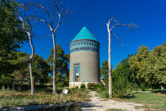 Ancient Barda Mausoleum, Azerbaijan built in 1322.Text translation: Word Allah, 200 times and name of architect Amali Ahmad bin Ayyub al-Hafiz al-Bannai al-Nakhchivani