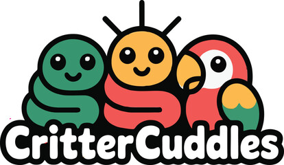 Funny cartoon bug happy birthday card cute colorful illustration