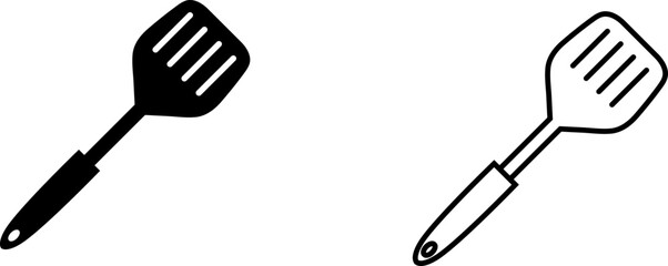 Simple spatula icon design for kitchen and cooking activities