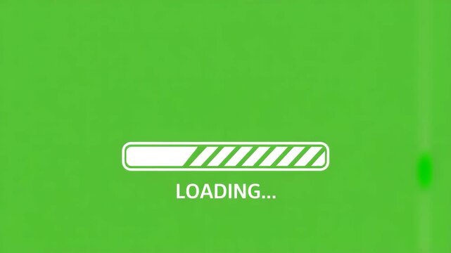 Pixelated Loading Bar with Green Background pixel art