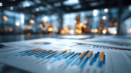 Sophisticated businessman touches digital stock chart for innovative financial analysis and vibrant modern business intelligence solutions