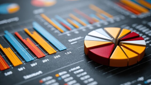 Sophisticated businessman touches digital stock chart for innovative financial analysis and vibrant modern business intelligence solutions - Powered by Adobe