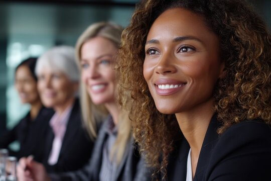 Professional Women in Meeting - Powered by Adobe