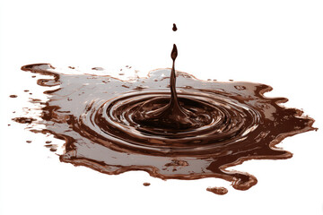 Puddle of oil slick spill clipart. Brown stain, plash, drop