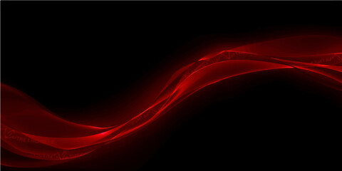 Dynamic red and blue abstract wave motion design for a high-energy line art background