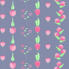 seamless pattern of multicolored butterflies