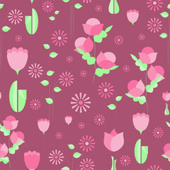 seamless pattern of multicolored butterflies