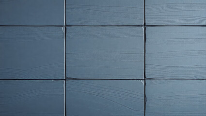 Textured blue wooden panels in grid arrangement