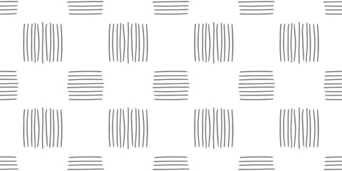 Pattern of alternating squares of horizontal and vertical gray lines on white