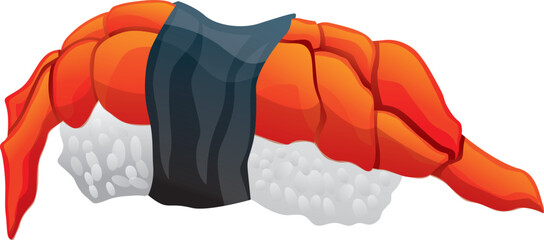 shrimp tempura  food vector illustration drawing art japanese chopsticks