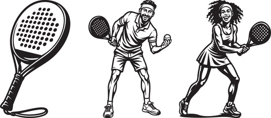 Monochrome illustrations of skateboarders in various poses, riding and resting.