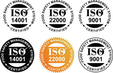 Quality Compliance Seal Pack &ndash; Professional ISO Standard Certification Badges Vector Set