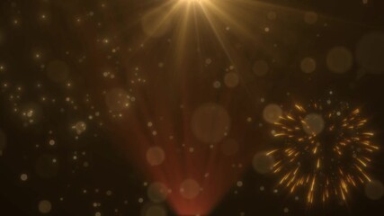 Colorful fireworks are glowing in the night sky, new year countdown festival, fireworks festival - Powered by Adobe