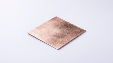 Fototapeta premium Copper Sheet: A pristine copper sheet, expertly crafted and reflecting the clean lines and purity of metal, it is ready for creative projects.