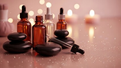 A luxurious and elegant abstract background featuring swirling golden ribbons against a deep black backdrop creating a sense of movement and sophistication