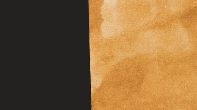 War, conflict. The word is written on aged brown paper. Movement from right to left. 4k video