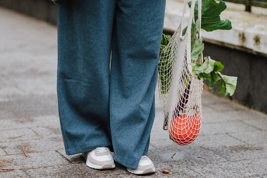 Eco-friendly shopping with reusable grocery bags