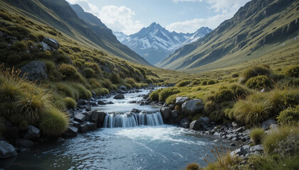 mountain river in the mountains