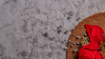 red leaf on the wall