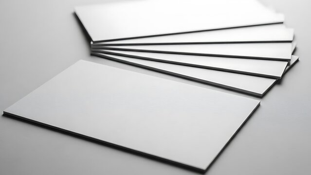 Blank business cards mockup for corporate branding presentation